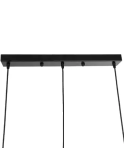 GLOBOSTAR® GLIND 201-0092 Vintage Κρεμαστό Φωτιστικό Οροφής με Ντουί 3 x E27 AC 220-240V IP20 - Μαύρο - Μ67 x Π24 x Υ55cm 15 201 0092 8