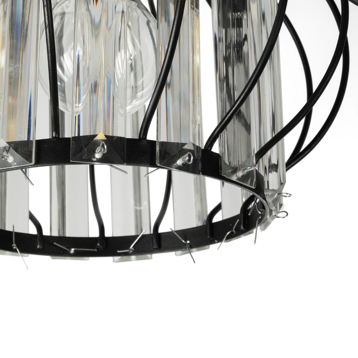 GloboStar® ILLUME 201-0100 Vintage Φωτιστικό Οροφής Κρύσταλλα Τρίφωτο 3 x E27 IP20 Μαύρο & Χρυσό Μέταλλο με Διάφανο Κρύσταλλο - Μ50 x Π50 x Υ19cm 7 GloboStar® ILLUME 201-0100 Vintage Φωτιστικό Οροφής Κρύσταλλα Τρίφωτο 3 x E27 IP20 Μαύρο & Χρυσό Μέταλλο με Διάφανο Κρύσταλλο - Μ50 x Π50 x Υ19cm - Image 6