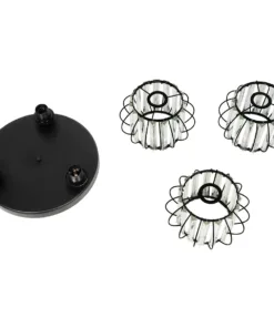 GloboStar® ILLUME 201-0100 Vintage Φωτιστικό Οροφής Κρύσταλλα Τρίφωτο 3 x E27 IP20 Μαύρο & Χρυσό Μέταλλο με Διάφανο Κρύσταλλο - Μ50 x Π50 x Υ19cm 16 201 0100 8