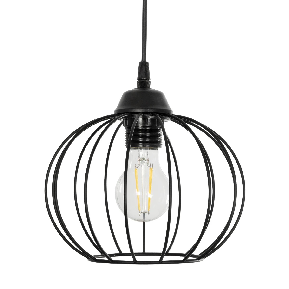 GLOBOSTAR® FLAMIA 201-0109 Vintage Κρεμαστό Φωτιστικό Οροφής με Ντουί 3 x E27 AC 220-240V IP20 - Μαύρο - Μ44 x Π44 x Υ66cm 7 GLOBOSTAR® FLAMIA 201-0109 Vintage Κρεμαστό Φωτιστικό Οροφής με Ντουί 3 x E27 AC 220-240V IP20 - Μαύρο - Μ44 x Π44 x Υ66cm - Image 6