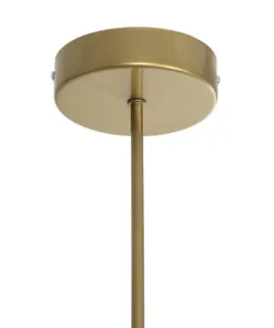 GloboStar® SUNRAY 201-0110 Vintage Φωτιστικό Οροφής Μπάλα Πολύφωτο 4 x E27 IP20 Χρυσό Μέταλλο με Μελί Γυαλί - Μ100 x Π100 x Υ26cm 17 201 0110 8