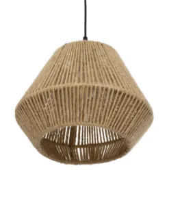 GLOBOSTAR® GLARO 201-0112 Vintage Κρεμαστό Φωτιστικό Οροφής με Ντουί 1 x E27 AC 220-240V IP20 - Μπεζ & Μαύρο - Μ32 x Π32 x Υ30cm 15 201 0112 5