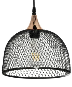 GLOBOSTAR® FLICKA 201-0113 Vintage Κρεμαστό Φωτιστικό Οροφής με Ντουί 3 x E27 AC 220-240V IP20 - Μαύρο & Χάλκινο - Μ55 x Π55 x Υ65cm 14 201 0113 6