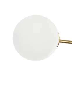 GLOBOSTAR® GLOBUS 201-0119 Μοντέρνο Φωτιστικό Οροφής με Ντουί 2 x E27 AC 220-240V IP20 - Χρυσό & Λευκό - Μ65 x Π15 x Υ623cm 15 201 0119 6