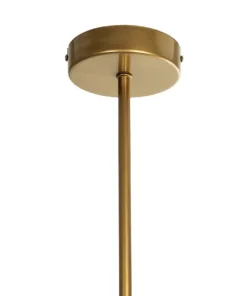 GLOBOSTAR® GLOBUS 201-0119 Μοντέρνο Φωτιστικό Οροφής με Ντουί 2 x E27 AC 220-240V IP20 - Χρυσό & Λευκό - Μ65 x Π15 x Υ623cm 17 201 0119 8