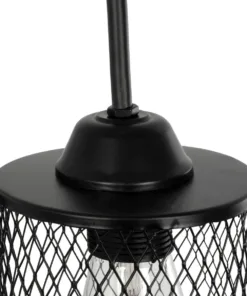 GLOBOSTAR® HANDANG 201-0123 Vintage Φωτιστικό Τοίχου - Απλίκα με Ντουί 1 x E27 AC 220-240V IP20 - Μαύρο - Μ12 x Π24 x Υ34cm 13 201 0123 5