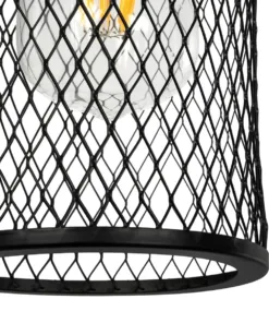 GLOBOSTAR® HANDANG 201-0123 Vintage Φωτιστικό Τοίχου - Απλίκα με Ντουί 1 x E27 AC 220-240V IP20 - Μαύρο - Μ12 x Π24 x Υ34cm 14 201 0123 6