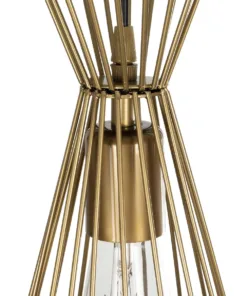 GLOBOSTAR® FLIXIO 201-0126 Vintage Κρεμαστό Φωτιστικό Οροφής με Ντουί 3 x E27 AC 220-240V IP20 - Χρυσό - Μ40 x Π40 x Υ70cm 17 201 0126 7