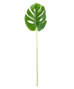 GloboStar® GloboStar® Artificial Garden MONSTERA LEAF 20223 - Τεχνητό Διακοσμητικό Φύλο Μονστέρας Π16 x Υ76cm