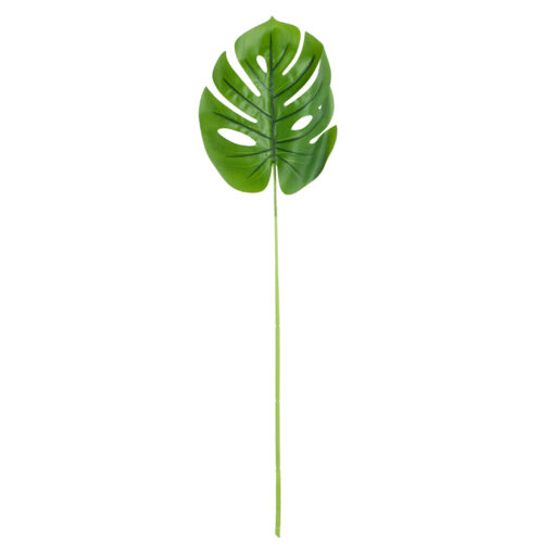 GloboStar® GloboStar® Artificial Garden MONSTERA LEAF 20223 - Τεχνητό Διακοσμητικό Φύλο Μονστέρας Π16 x Υ76cm
