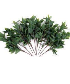 GloboStar® GloboStar® Artificial Garden LAURUS NOBILIS BRANCH 20225 10 x Τεχνητά Διακοσμητικά Κλαδία Δάφνης Π45 x Υ60cm