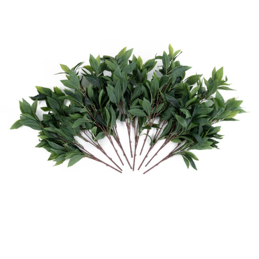 GloboStar® GloboStar® Artificial Garden LAURUS NOBILIS BRANCH 20225 10 x Τεχνητά Διακοσμητικά Κλαδία Δάφνης Π45 x Υ60cm