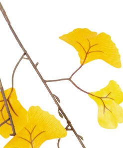 GloboStar® Artificial Garden GINKGO BRANCH 20229 10 x Τεχνητά Διακοσμητικά Κλαδία Γκίγκο Π50 x Υ65cm 11 20229 3