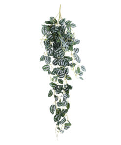 GloboStar® GloboStar® Artificial Garden SATIN POTHOS HANGING BRANCH 20242 Τεχνητό Διακοσμητικό Κρεμαστό Φυτό Ασημένια Άμπελός - Πόθος Υ120cm