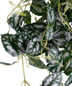 Alternative view of GloboStar® Artificial Garden SATIN POTHOS HANGING BRANCH 20242 Τεχνητό Διακοσμητικό Κρεμαστό Φυτό Ασημένια Άμπελός - Πόθος Υ120cm