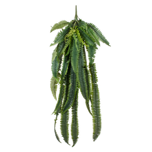 GloboStar® GloboStar® Artificial Garden FERN HANGING BRANCH 20247 Τεχνητό Διακοσμητικό Κρεμαστό Φυτό Φτέρη Υ120cm
