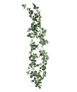 GloboStar® GloboStar® Artificial Garden ROSE IVY HANGING BRANCH 20249 Τεχνητό Διακοσμητικό Κρεμαστό Φυτό Ρίζα - Κισσός Υ130cm
