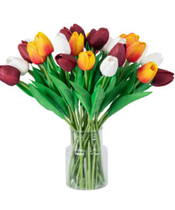 GloboStar® GloboStar® Artificial Garden TULIP BOUQUET 20256 Τεχνητό Διακοσμητικό Μπουκέτο με Τουλίπες Υ42cm