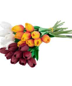 GloboStar® Artificial Garden TULIP BOUQUET 20256 Τεχνητό Διακοσμητικό Μπουκέτο με Τουλίπες Υ42cm 11 20256 5