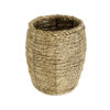 GloboStar® GloboStar® Artificial Garden THASSOS 20295 Διακοσμητικό Πλεκτό Καλάθι - Κασπώ Γλάστρα - Flower Pot Μπεζ Φ18 x Υ24cm