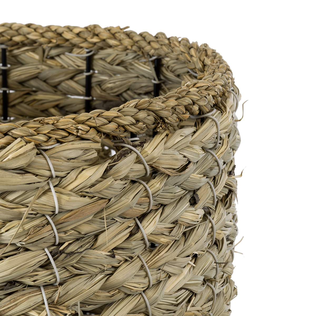 GloboStar® Artificial Garden SKOPELOS 20296 Διακοσμητικό Πλεκτό Καλάθι - Κασπώ Γλάστρα - Flower Pot Μπεζ με Καφέ Φ26cm x Υ36cm 6 GloboStar® Artificial Garden SKOPELOS 20296 Διακοσμητικό Πλεκτό Καλάθι - Κασπώ Γλάστρα - Flower Pot Μπεζ με Καφέ Φ26cm x Υ36cm - Image 4