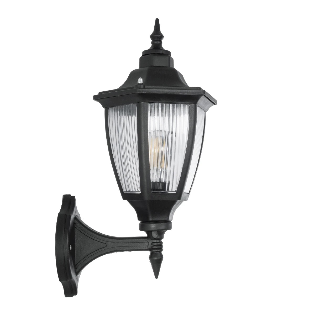 GloboStar® ENGLAND 202-0011 Vintage Επιτοίχιο Φωτιστικό Φαναράκι Μονόφωτο 1 x E27 IP44 Μαύρο Πλαστικό - Μ20 x Π20 x Υ30cm 5 GloboStar® ENGLAND 202-0011 Vintage Επιτοίχιο Φωτιστικό Φαναράκι Μονόφωτο 1 x E27 IP44 Μαύρο Πλαστικό - Μ20 x Π20 x Υ30cm - Image 4