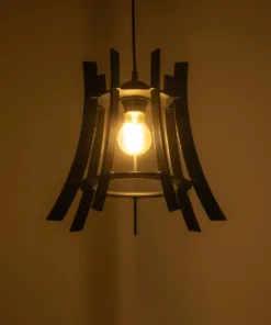 Alternative view of GLOBOSTAR® VIVIDUS 202-0029 Μοντέρνο Κρεμαστό Φωτιστικό Οροφής με Ντουί 1 x E27 AC 220-240V IP20 - Μαύρο - Μ30 x Π30 x Υ70cm