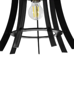 GLOBOSTAR® VIVIDUS 202-0029 Μοντέρνο Κρεμαστό Φωτιστικό Οροφής με Ντουί 1 x E27 AC 220-240V IP20 - Μαύρο - Μ30 x Π30 x Υ70cm 18 202 0029 8