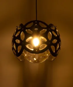 Alternative view of GLOBOSTAR® DOMINIC 202-0031 Μοντέρνο Κρεμαστό Φωτιστικό Οροφής με Ντουί 1 x E27 AC 220-240V IP20 - Μαύρο - Μ30 x Π30 x Υ70cm