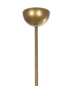 GloboStar® CITY 202-0045 Μοντέρνο Φωτιστικό Οροφής Μπάλα Τρίφωτο 3 x E27 IP20 Χρυσό Μέταλλο με Διάφανο Γυαλί - Μ55 x Π15 x Υ43cm 17 202 0045 8