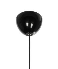 GLOBOSTAR® LUSE 202-0048 Μοντέρνο Κρεμαστό Φωτιστικό Οροφής με Ντουί 1 x E27 AC 220-240V IP20 - Μαύρο - Μ21 x Π21 x Υ23cm 19 202 0048 9