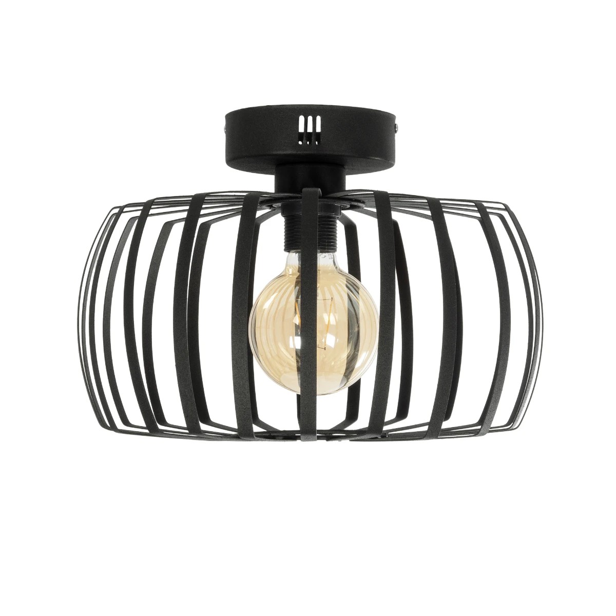 GloboStar® STAR 202-0054 Μοντέρνο Φωτιστικό Οροφής Πλέγμα Μονόφωτο 1 x E27 IP20 Μαύρο Μέταλλο - Μ40 x Π40 x Υ27cm 4 GloboStar® STAR 202-0054 Μοντέρνο Φωτιστικό Οροφής Πλέγμα Μονόφωτο 1 x E27 IP20 Μαύρο Μέταλλο - Μ40 x Π40 x Υ27cm - Image 3