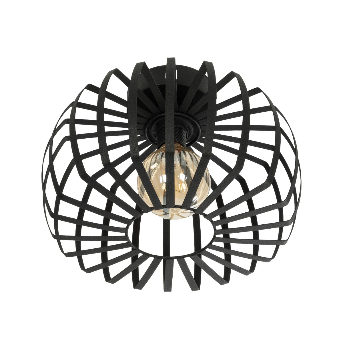 GloboStar® STAR 202-0054 Μοντέρνο Φωτιστικό Οροφής Πλέγμα Μονόφωτο 1 x E27 IP20 Μαύρο Μέταλλο - Μ40 x Π40 x Υ27cm 5 GloboStar® STAR 202-0054 Μοντέρνο Φωτιστικό Οροφής Πλέγμα Μονόφωτο 1 x E27 IP20 Μαύρο Μέταλλο - Μ40 x Π40 x Υ27cm - Image 4