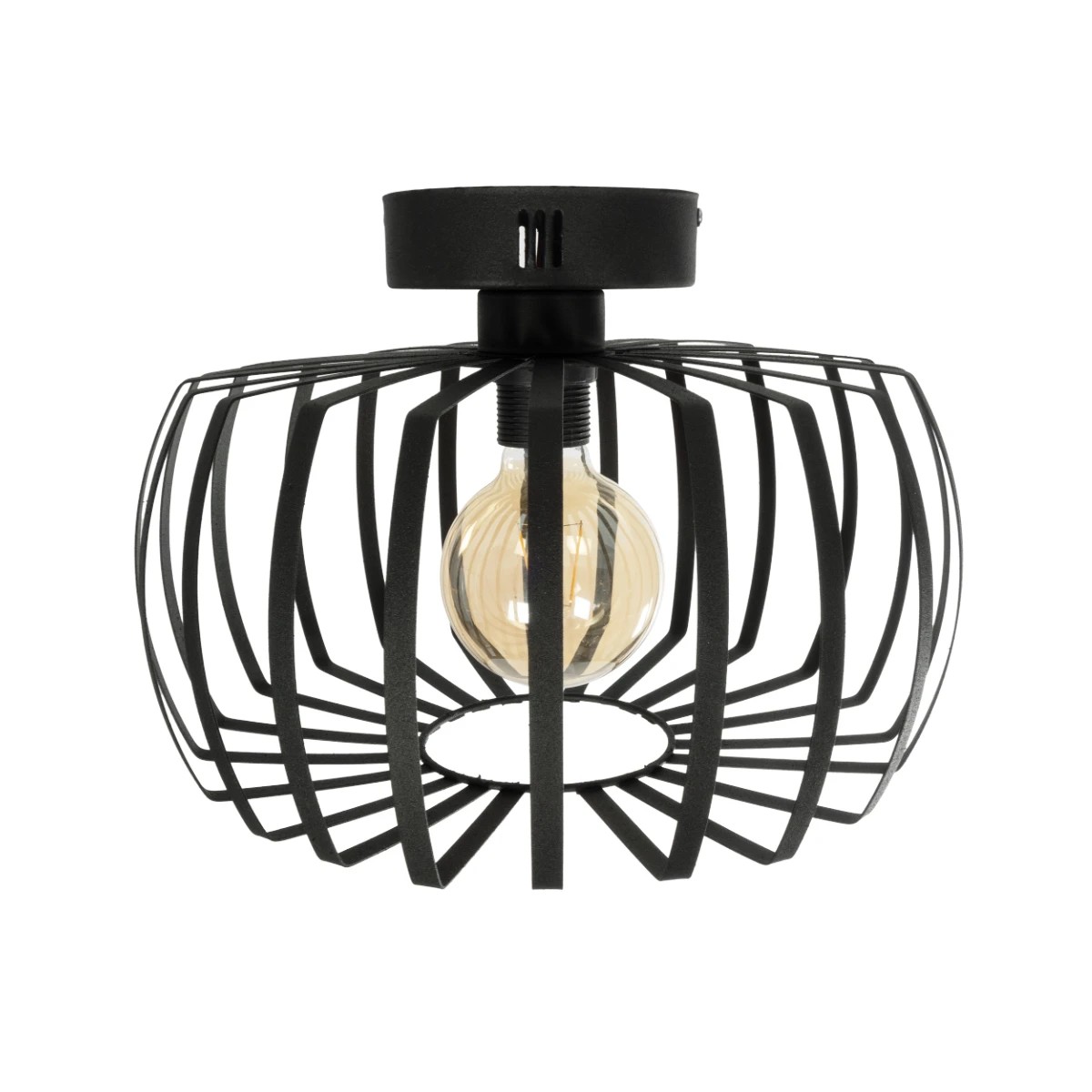 GloboStar® STAR 202-0054 Μοντέρνο Φωτιστικό Οροφής Πλέγμα Μονόφωτο 1 x E27 IP20 Μαύρο Μέταλλο - Μ40 x Π40 x Υ27cm 6 GloboStar® STAR 202-0054 Μοντέρνο Φωτιστικό Οροφής Πλέγμα Μονόφωτο 1 x E27 IP20 Μαύρο Μέταλλο - Μ40 x Π40 x Υ27cm - Image 5