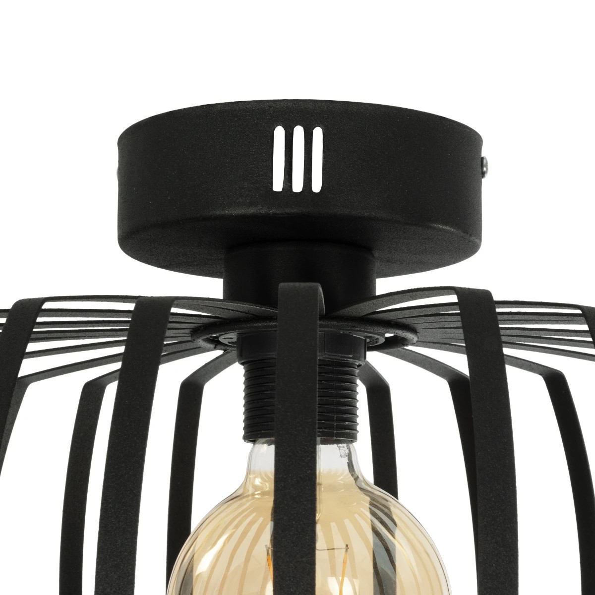 GloboStar® STAR 202-0054 Μοντέρνο Φωτιστικό Οροφής Πλέγμα Μονόφωτο 1 x E27 IP20 Μαύρο Μέταλλο - Μ40 x Π40 x Υ27cm 7 GloboStar® STAR 202-0054 Μοντέρνο Φωτιστικό Οροφής Πλέγμα Μονόφωτο 1 x E27 IP20 Μαύρο Μέταλλο - Μ40 x Π40 x Υ27cm - Image 6