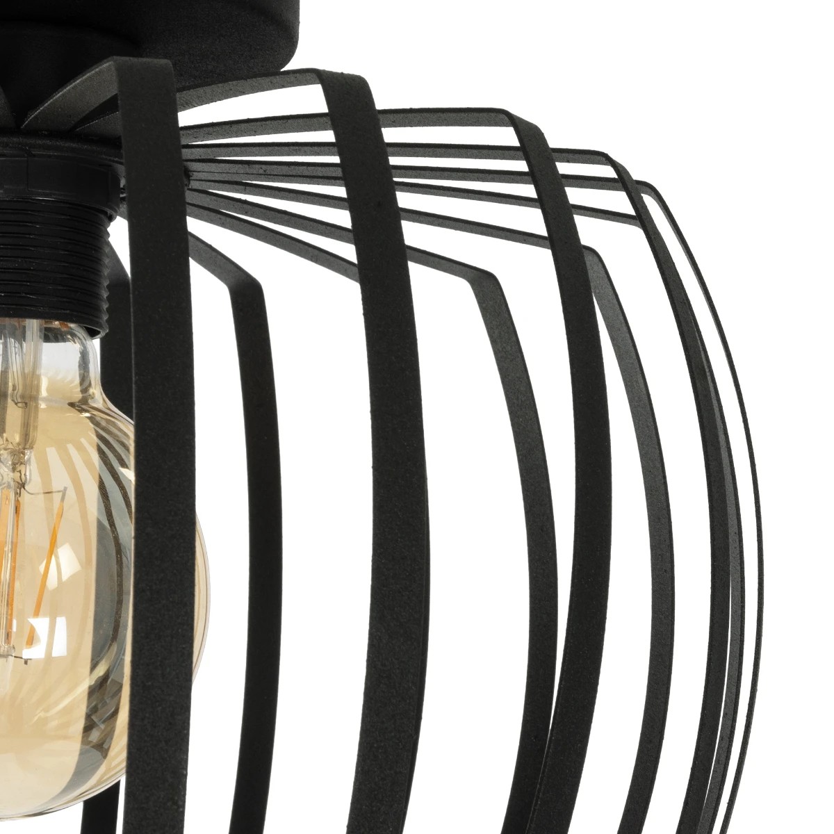 GloboStar® STAR 202-0054 Μοντέρνο Φωτιστικό Οροφής Πλέγμα Μονόφωτο 1 x E27 IP20 Μαύρο Μέταλλο - Μ40 x Π40 x Υ27cm 8 GloboStar® STAR 202-0054 Μοντέρνο Φωτιστικό Οροφής Πλέγμα Μονόφωτο 1 x E27 IP20 Μαύρο Μέταλλο - Μ40 x Π40 x Υ27cm - Image 7