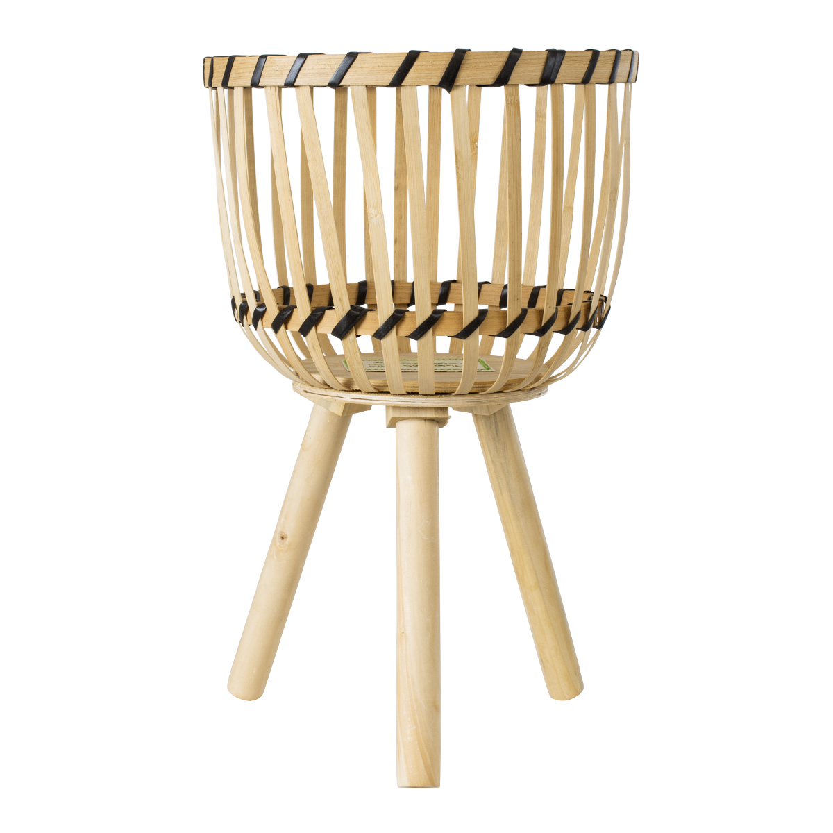 GloboStar® Artificial Garden FOLEGANDROS 20301 Διακοσμητικό Πλεκτό Καλάθι - Κασπώ Γλάστρα - Flower Pot Μπεζ με Καφέ Φ25cm x Υ37cm 5 GloboStar® Artificial Garden FOLEGANDROS 20301 Διακοσμητικό Πλεκτό Καλάθι - Κασπώ Γλάστρα - Flower Pot Μπεζ με Καφέ Φ25cm x Υ37cm - Image 3