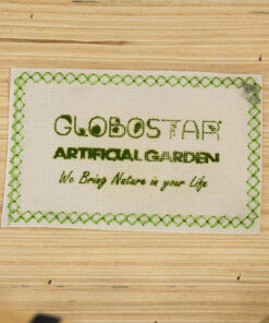 GloboStar® Artificial Garden FOLEGANDROS 20301 Διακοσμητικό Πλεκτό Καλάθι - Κασπώ Γλάστρα - Flower Pot Μπεζ με Καφέ Φ25cm x Υ37cm 15 20301 7