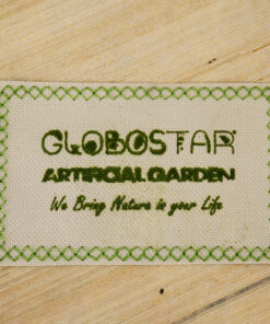 GloboStar® Artificial Garden FOLEGANDROS 20302 Διακοσμητικό Πλεκτό Καλάθι - Κασπώ Γλάστρα - Flower Pot Μπεζ με Καφέ Φ32cm x Υ59cm 15 20302 7