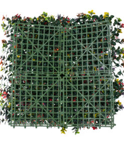 GloboStar® Artificial Garden FICUS GINSENG 20348 Τεχνητό Διακοσμητικό Πάνελ Φυλλωσιάς - Κάθετος Κήπος σύνθεση Πολύχρωμος Φίκος Τζίνσενγκ Μ50 x Π50 x Υ9cm 11 20348 5