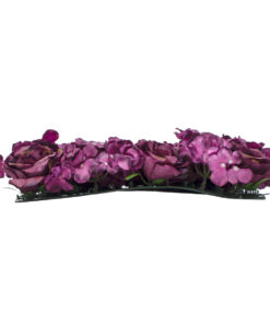 Alternative view of GloboStar® Artificial Garden ROSES STORY 20356 Τεχνητό Διακοσμητικό Πάνελ Λουλουδιών - Κάθετος Κήπος σύνθεση Φουξ & Βυσσινί Τριαντάφυλλα Μ40 x Π60 x Υ10cm