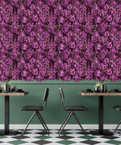 GloboStar® Artificial Garden ROSES STORY 20356 Τεχνητό Διακοσμητικό Πάνελ Λουλουδιών - Κάθετος Κήπος σύνθεση Φουξ & Βυσσινί Τριαντάφυλλα Μ40 x Π60 x Υ10cm 13 20356 7