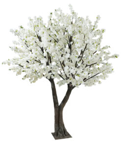 GloboStar® GloboStar® Artificial Garden BIANCA CHERRY BLOSSOM TREE 20362 Τεχνητό Διακοσμητικό Δέντρο Λευκό Άνθος Κερασιάς Υ350cm