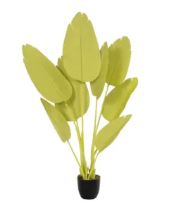 GloboStar® GloboStar® Artificial Garden YELLOW STRELITZIA 20367 Τεχνητό Διακοσμητικό Φυτό Κίτρινη Στερλίτσια Υ120cm