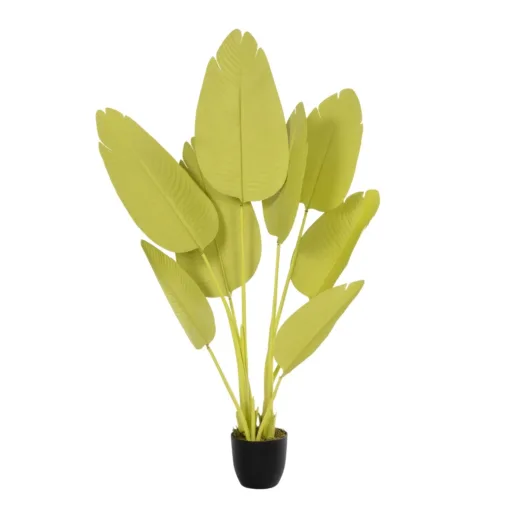 GloboStar® GloboStar® Artificial Garden YELLOW STRELITZIA 20367 Τεχνητό Διακοσμητικό Φυτό Κίτρινη Στερλίτσια Υ120cm