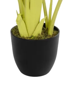 GloboStar® Artificial Garden YELLOW STRELITZIA 20367 Τεχνητό Διακοσμητικό Φυτό Κίτρινη Στερλίτσια Υ120cm 9 20367 04