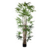 GloboStar® GloboStar® Artificial Garden BROADLEAF LADY PALM TREE 20384 Τεχνητό Διακοσμητικό Φυτό Πλατύφυλλος Φοίνικας Μπαμπού Υ300cm