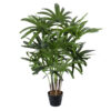 GloboStar® GloboStar® Artificial Garden BROADLEAF LADY PALM TREE 20386 Τεχνητό Διακοσμητικό Φυτό Πλατύφυλλος Φοίνικας Μπαμπού Υ120cm