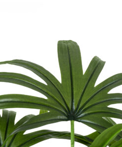 GloboStar® Artificial Garden BROADLEAF LADY PALM TREE 20386 Τεχνητό Διακοσμητικό Φυτό Πλατύφυλλος Φοίνικας Μπαμπού Υ120cm 11 20386 3