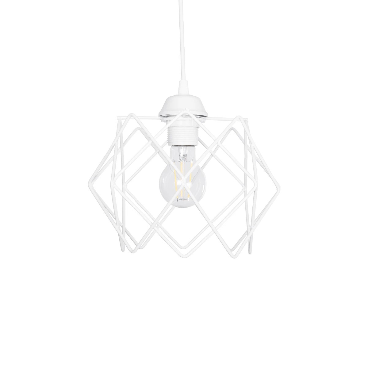 GLOBOSTAR® VORTEX 203-0001 Μοντέρνο Κρεμαστό Φωτιστικό Οροφής με Ντουί 1 x E27 AC 220-240V IP20 - Λευκό - Μ23.5 x Π23.5 x Υ20cm 5 GLOBOSTAR® VORTEX 203-0001 Μοντέρνο Κρεμαστό Φωτιστικό Οροφής με Ντουί 1 x E27 AC 220-240V IP20 - Λευκό - Μ23.5 x Π23.5 x Υ20cm - Image 4